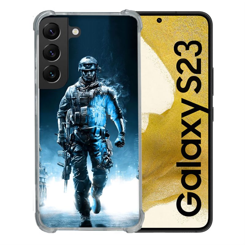 Coque Pour Samsung Galaxy S23 Call Of Duty Guerrier