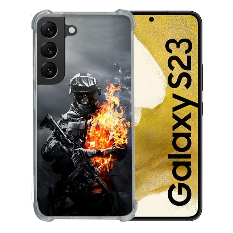 Coque Pour Samsung Galaxy S23 Call Of Duty Squelette