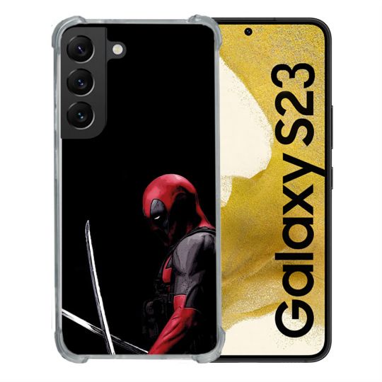 Coque Pour Samsung Galaxy S23 Deadpool Epee