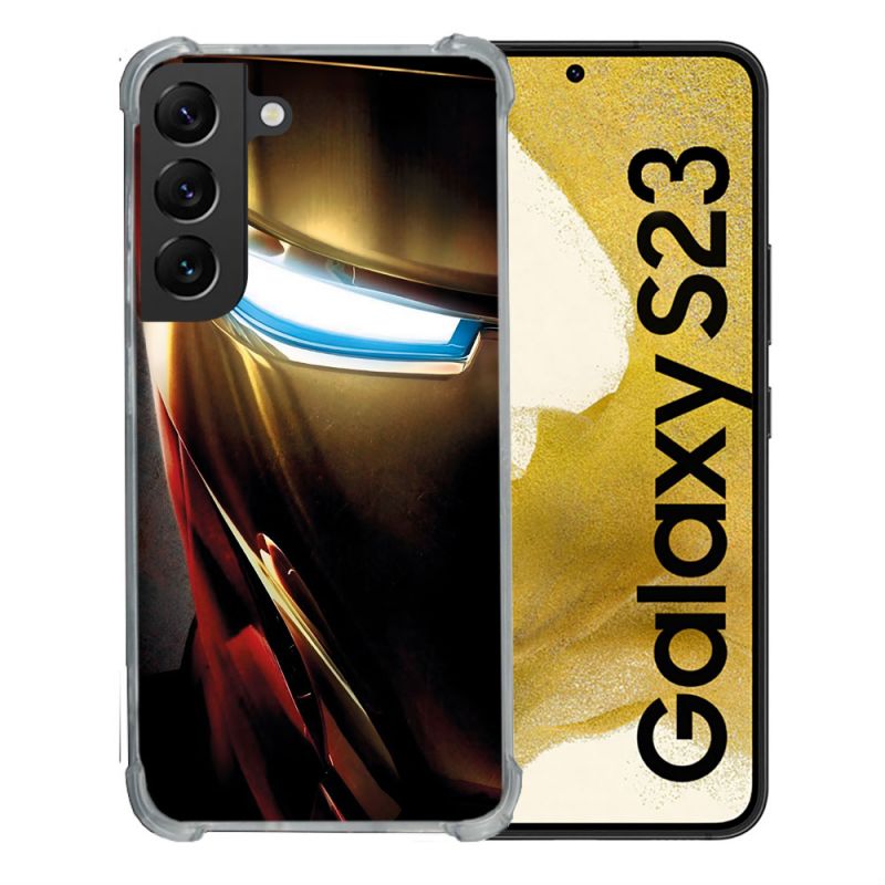 Coque Pour Samsung Galaxy S23 Iron Man Casque