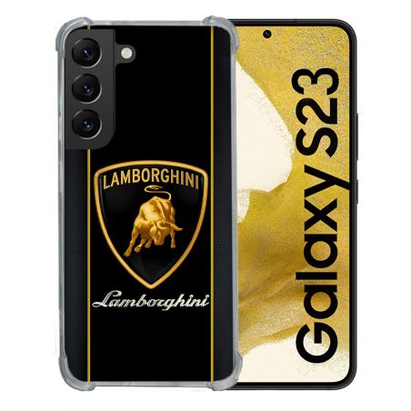 Coque Pour Samsung Galaxy S23 Lamborghini Carbone