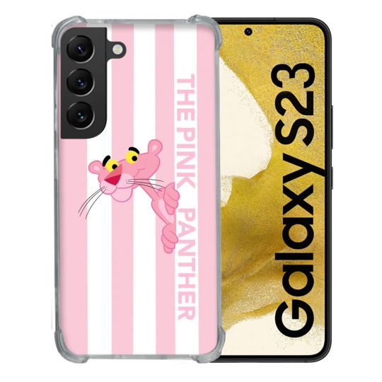 Coque Pour Samsung Galaxy S23 Panthere Rose