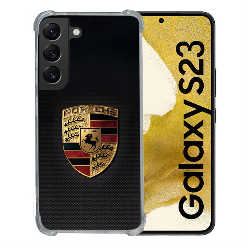 Coque Pour Samsung Galaxy S23 Porsche Carbone