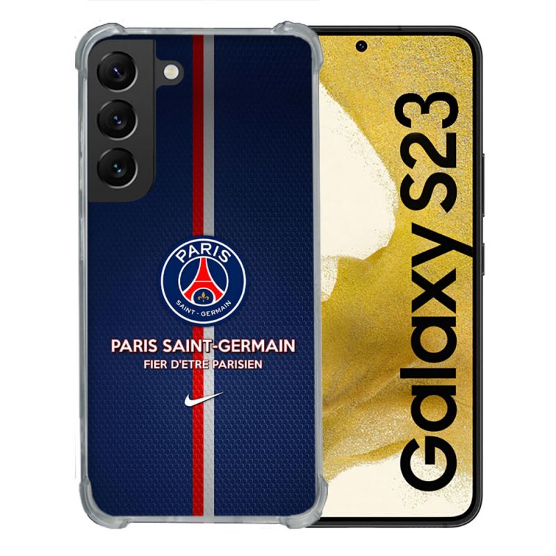 Coque Pour Samsung Galaxy S23 Foot PSG Fier