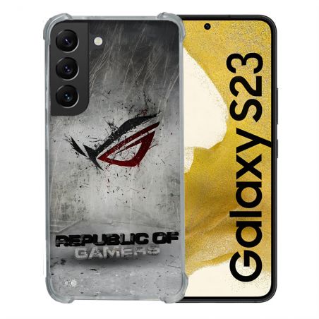 Coque Pour Samsung Galaxy S23 ROG Gris