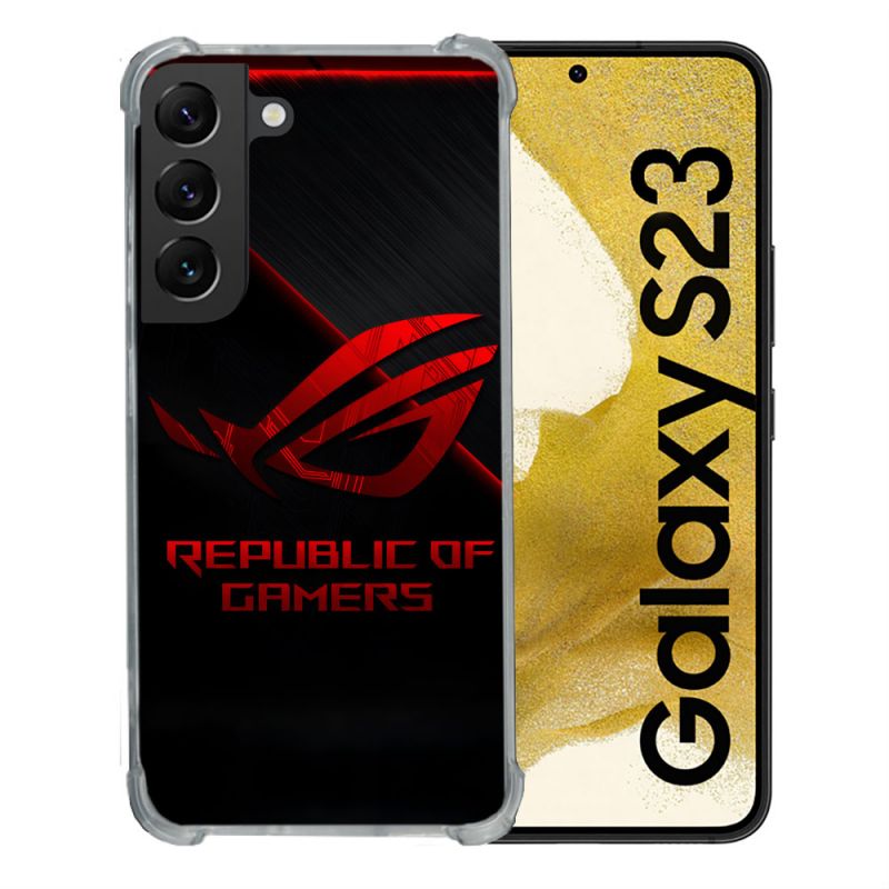 Coque Pour Samsung Galaxy S23 ROG Rouge