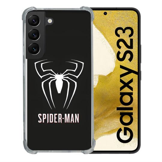 Coque Pour Samsung Galaxy S23 Spiderman Logo
