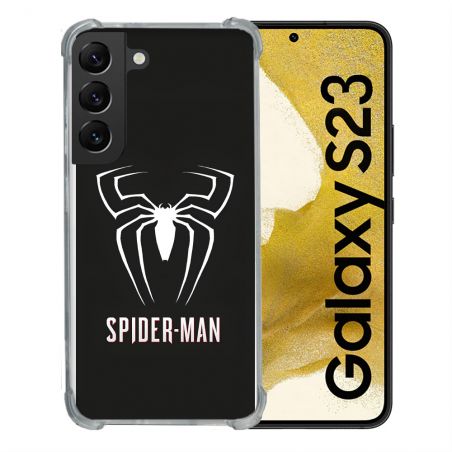 Coque Pour Samsung Galaxy S23 Spiderman Logo