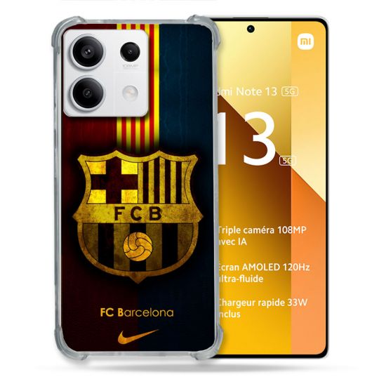 Coque Pour Xiaomi Redmi Note 13 5G Foot FC Barcelone Vintage