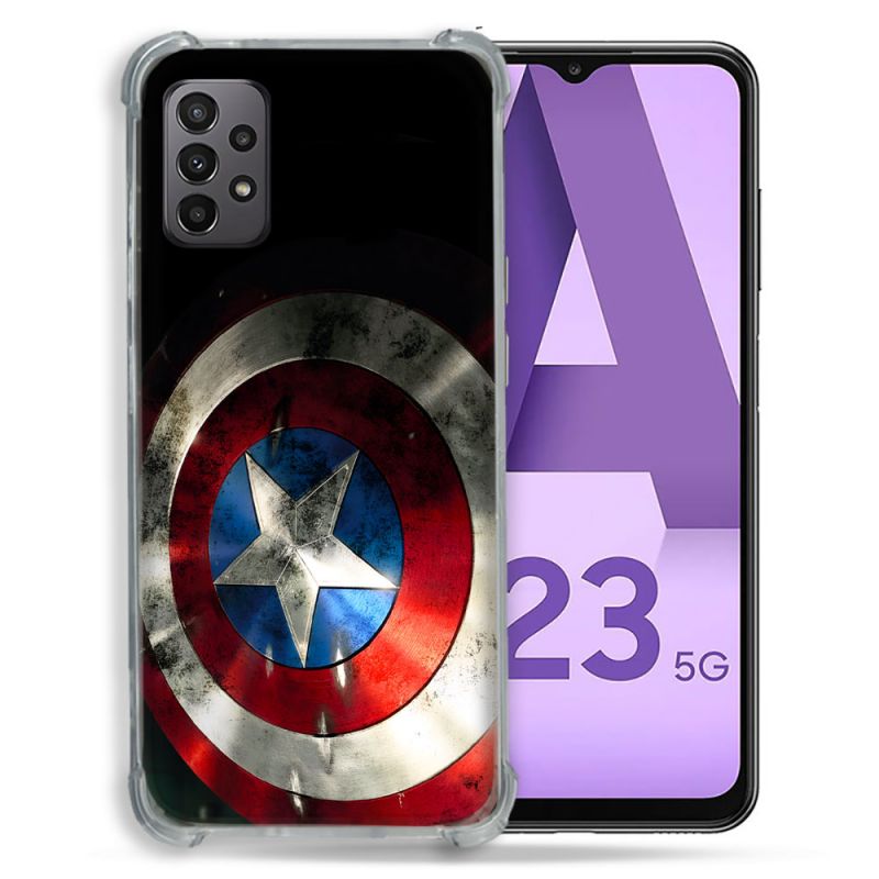 Coque Pour Samsung Galaxy A23 5G Captain America Bouclier