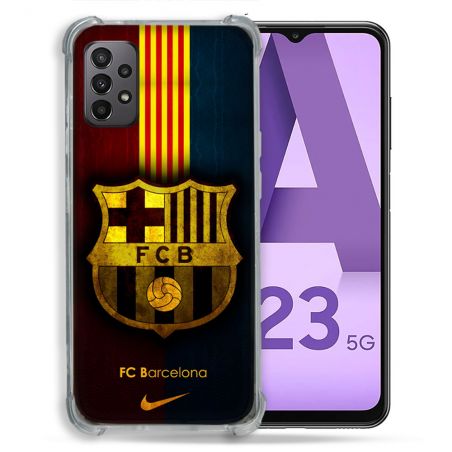 Coque Pour Samsung Galaxy A23 5G Foot FC Barcelone Vintage