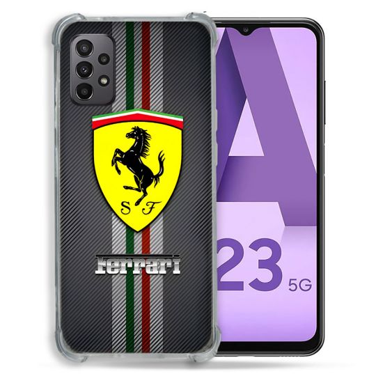 Coque Pour Samsung Galaxy A23 5G Ferrari Carbone