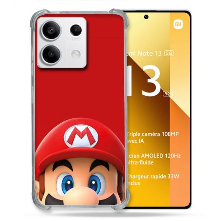 Coque Pour Xiaomi Redmi Note 13 5G Mario Rouge