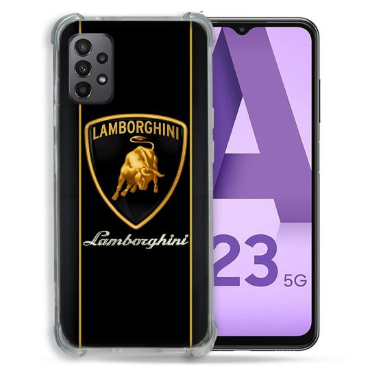 Coque Pour Samsung Galaxy A23 5G Lamborghini Carbone
