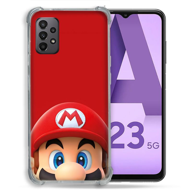 Coque Pour Samsung Galaxy A23 5G Mario Rouge
