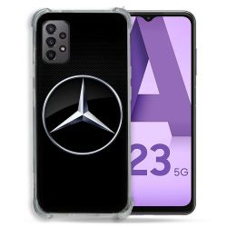 Coque Pour Samsung Galaxy A23 5G Mercedes Carbone