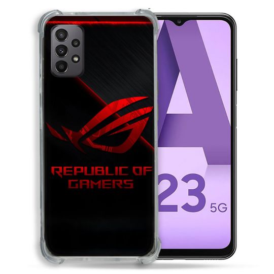 Coque Pour Samsung Galaxy A23 5G ROG Rouge