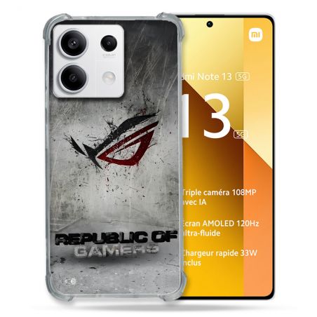 Coque Pour Xiaomi Redmi Note 13 5G ROG Gris