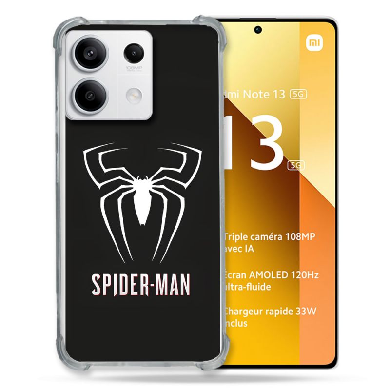 Coque Pour Xiaomi Redmi Note 13 5G Spiderman Logo
