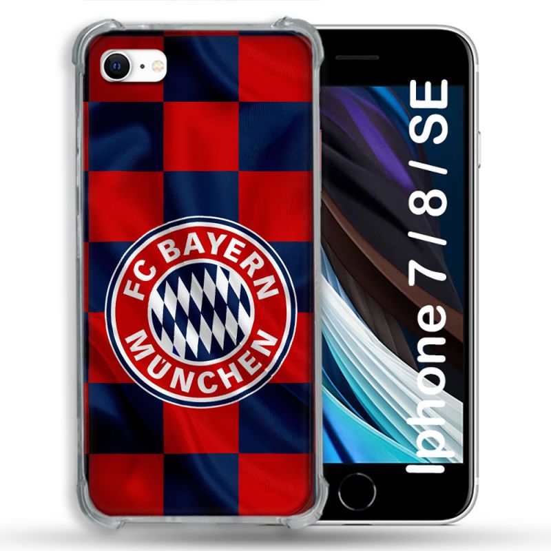 Coque Pour Iphone 7 / 8 / SE (2020 / 2022) Foot Bayern Munich Carreaux