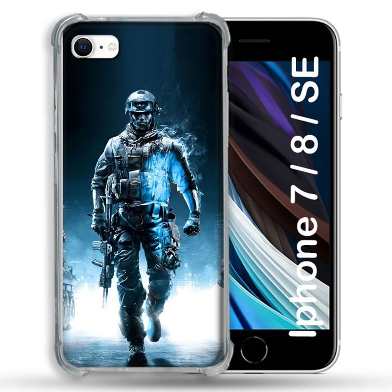 Coque Pour Iphone 7 / 8 / SE (2020 / 2022) Call Of Duty Guerrier
