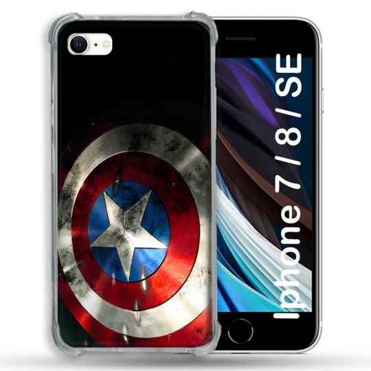 Coque Pour Iphone 7 / 8 / SE (2020 / 2022) Captain America Bouclier