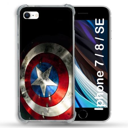 Coque Pour Iphone 7 / 8 / SE (2020 / 2022) Captain America Bouclier