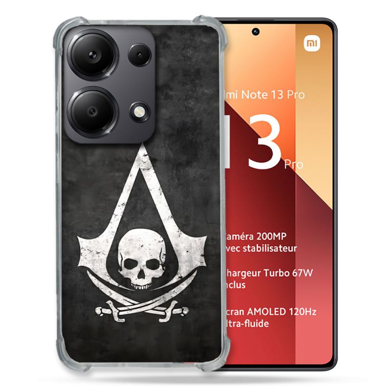 Coque Pour Xiaomi Redmi Note 13 Pro 4G Assassin Creed Tete Mort