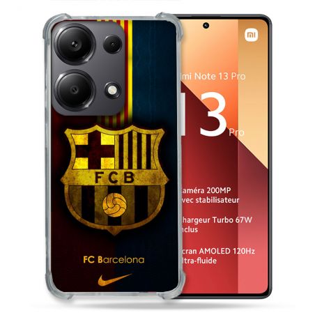 Coque Pour Xiaomi Redmi Note 13 Pro 4G Foot FC Barcelone Vintage
