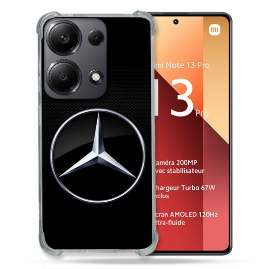 Coque Pour Xiaomi Redmi Note 13 Pro 4G Mercedes Carbone