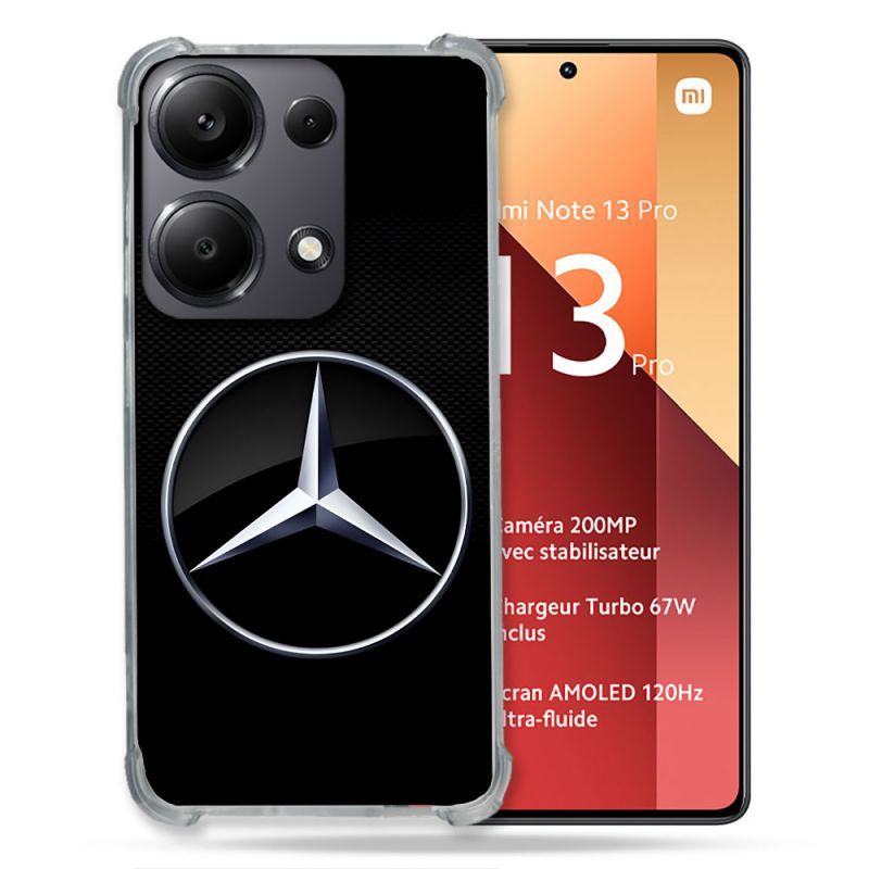 Coque Pour Xiaomi Redmi Note 13 Pro 4G Mercedes Carbone