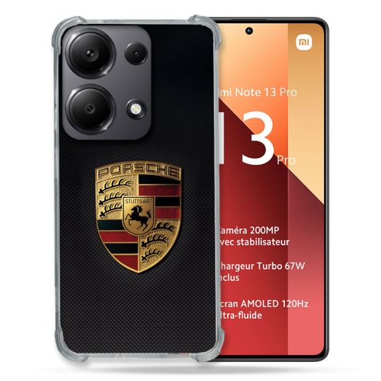 Coque Pour Xiaomi Redmi Note 13 Pro 4G Porsche Carbone
