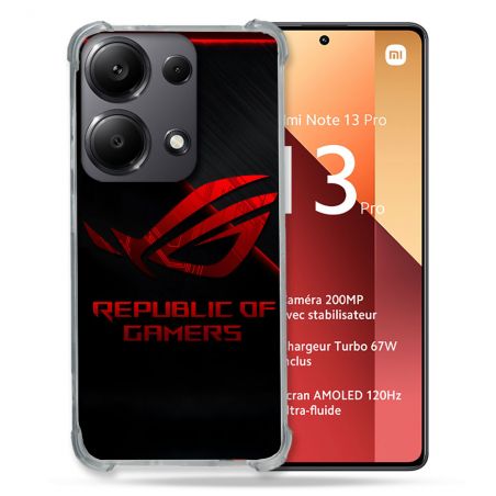 Coque Pour Xiaomi Redmi Note 13 Pro 4G ROG Rouge