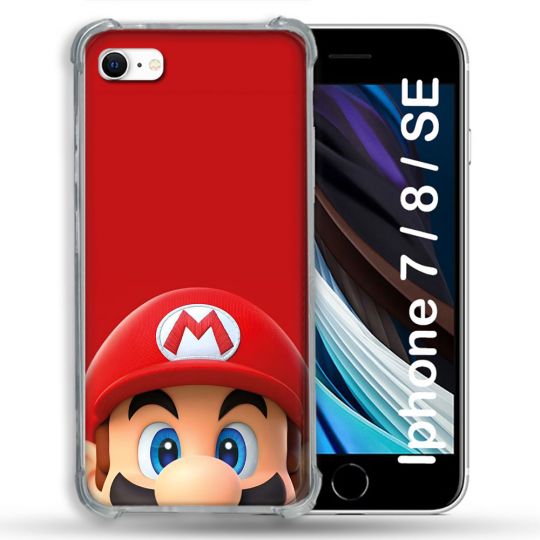 Coque Pour Iphone 7 / 8 / SE (2020 / 2022) Mario Rouge