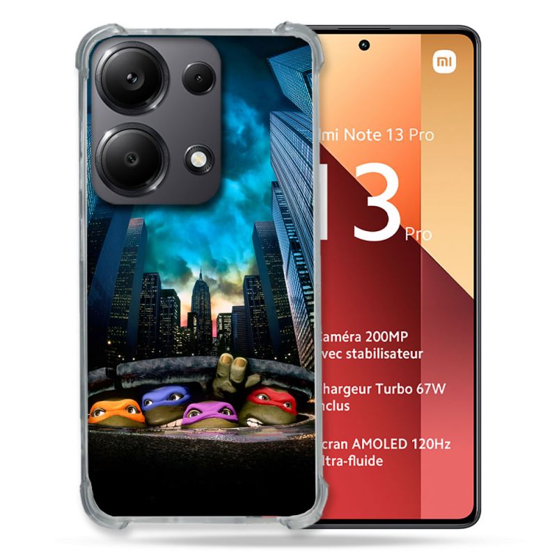 Coque Pour Xiaomi Redmi Note 13 Pro 4G Tortue Ninja Ville