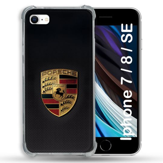 Coque Pour Iphone 7 / 8 / SE (2020 / 2022) Porsche Carbone
