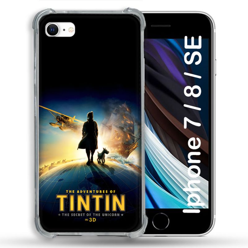 Coque Pour Iphone 7 / 8 / SE (2020 / 2022) Tintin Affiche
