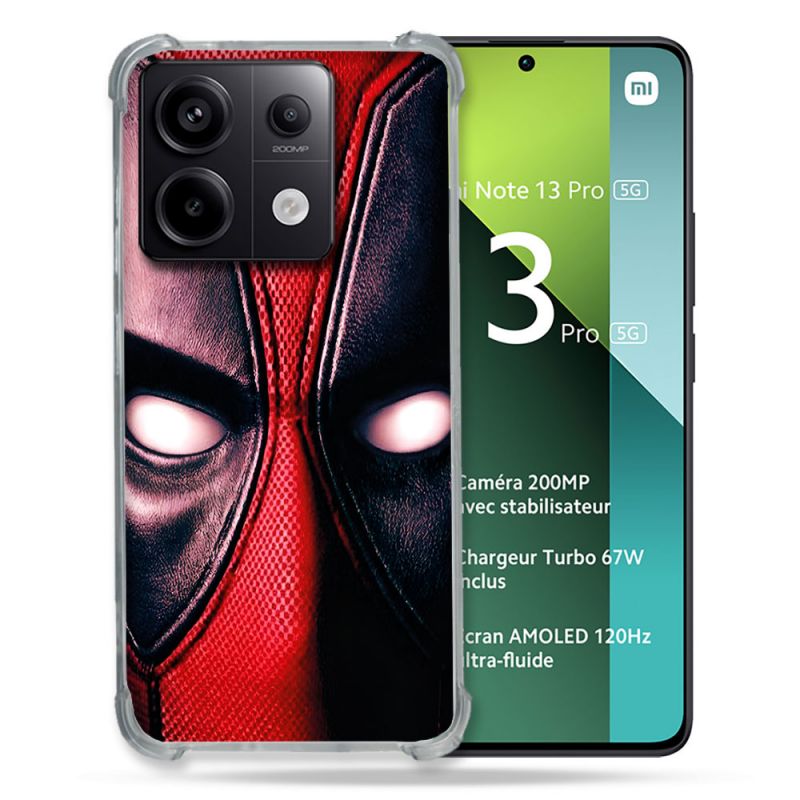 Coque Pour Xiaomi Redmi Note 13 Pro 5G Deadpool Yeux