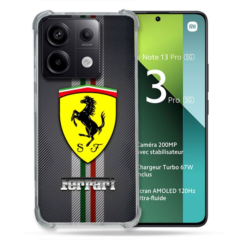 Coque Pour Xiaomi Redmi Note 13 Pro 5G Ferrari Carbone
