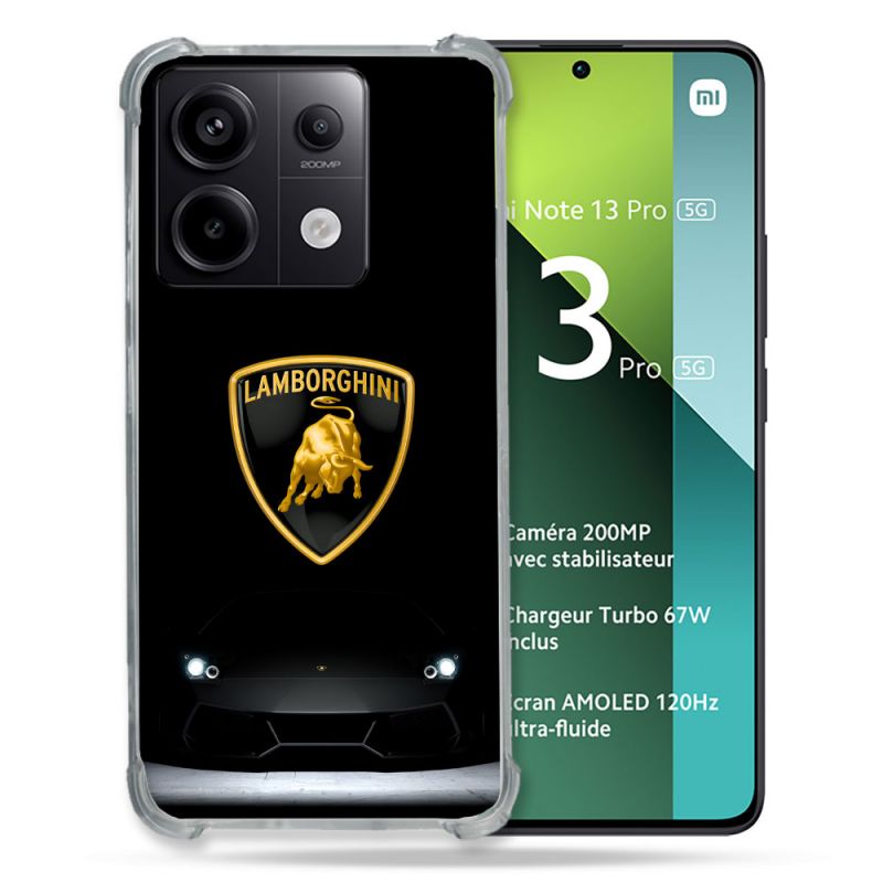 Coque Pour Xiaomi Redmi Note 13 Pro 5G Lamborghini Noir