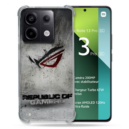 Coque Pour Xiaomi Redmi Note 13 Pro 5G ROG Gris