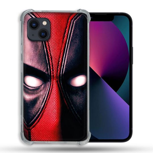 Coque Pour Iphone 13 (6.1) Deadpool Yeux