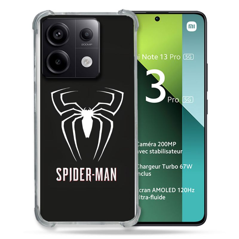 Coque Pour Xiaomi Redmi Note 13 Pro 5G Spiderman Logo
