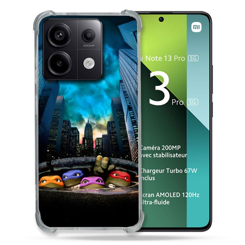 Coque Pour Xiaomi Redmi Note 13 Pro 5G Tortue Ninja Ville