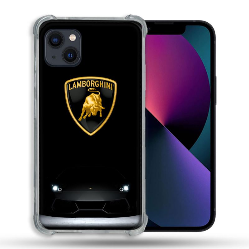 Coque Pour Iphone 13 (6.1) Lamborghini Noir