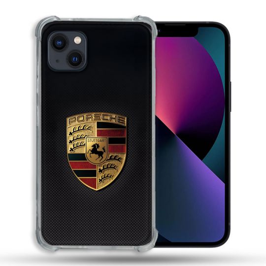 Coque Pour Iphone 13 (6.1) Porsche Carbone