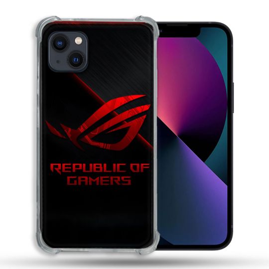 Coque Pour Iphone 13 (6.1) ROG Rouge