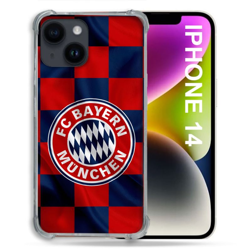 Coque Pour Iphone 14 Foot Bayern Munich Carreaux