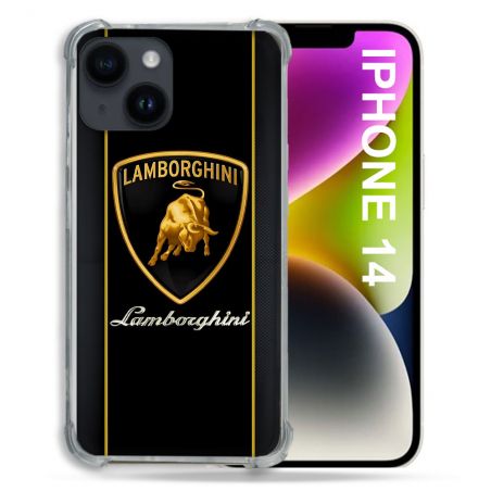 Coque Pour Iphone 14 Lamborghini Carbone