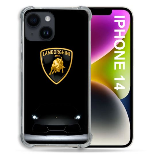 Coque Pour Iphone 14 Lamborghini Noir